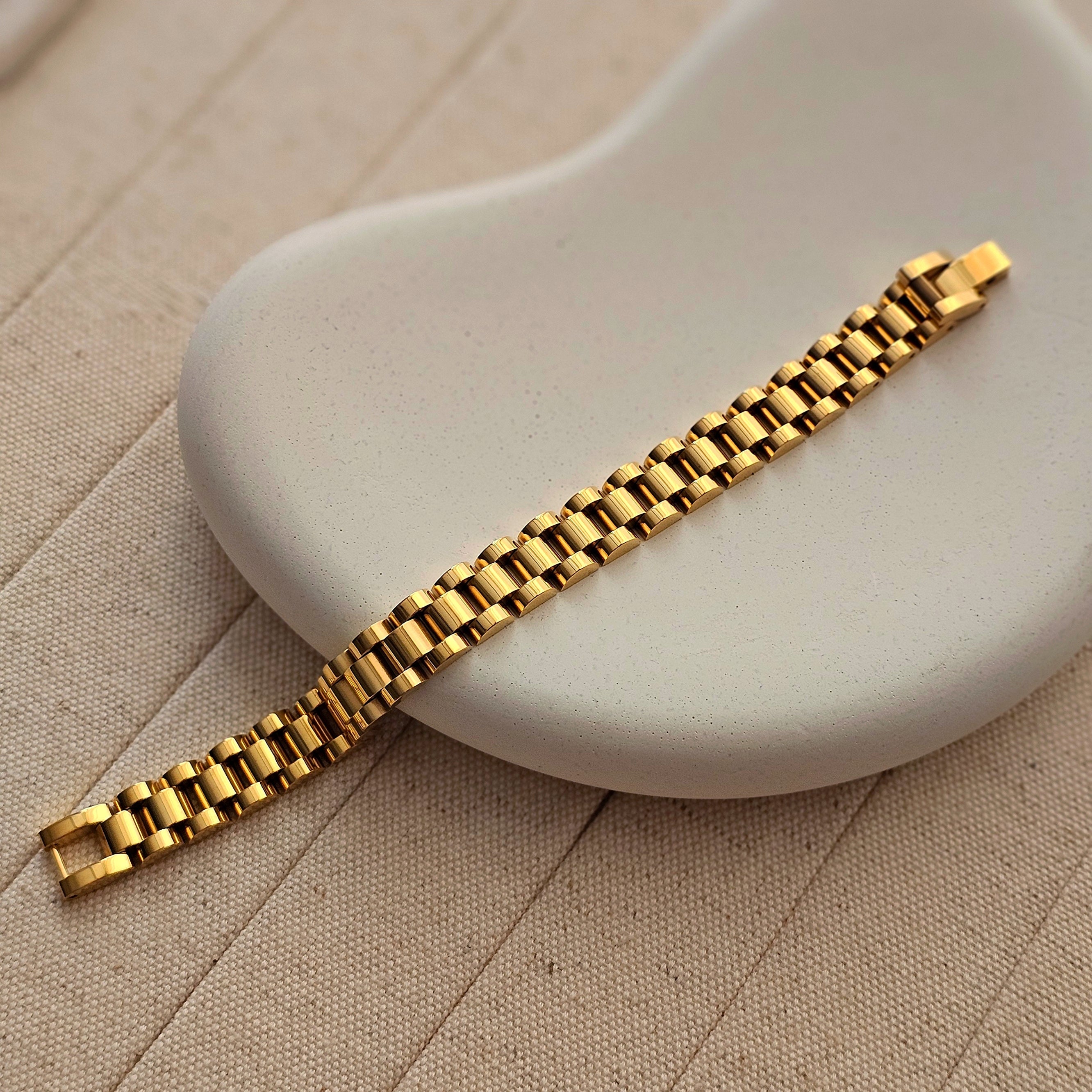 Cuban Chain Bracelet 18kt Gold - Lazuli