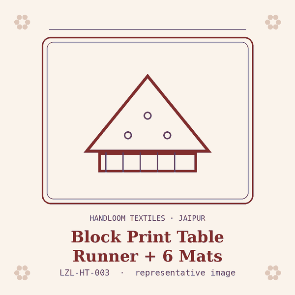 Hand Block Print Table Linen Set